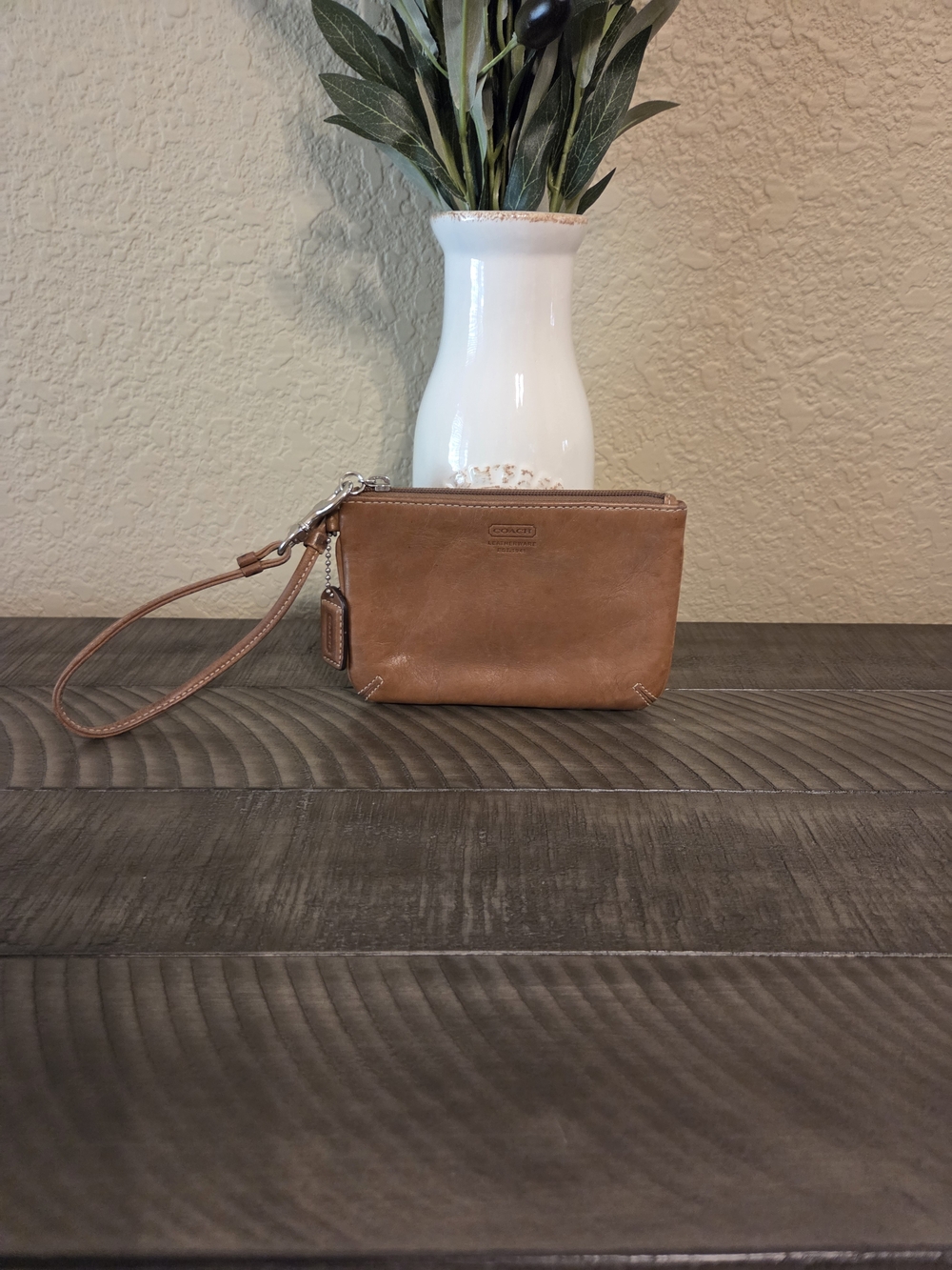 Coach Leather Wristlet